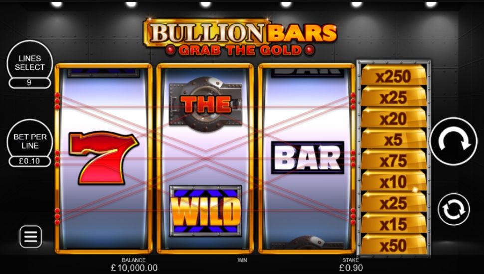 Bullion Bars – Grab the Gold Slot by Inspired