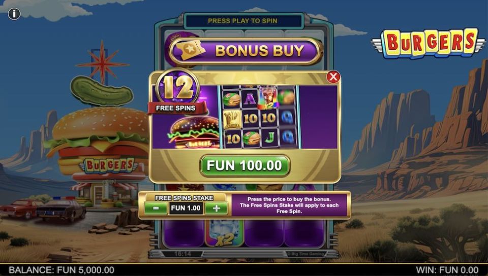 Burgers slot Bonus Buy