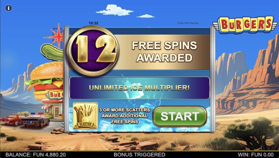 Burgers slot Free Spins