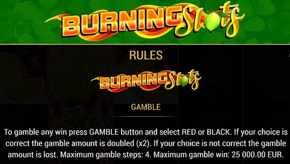 Burning Slot - Slot Gamble