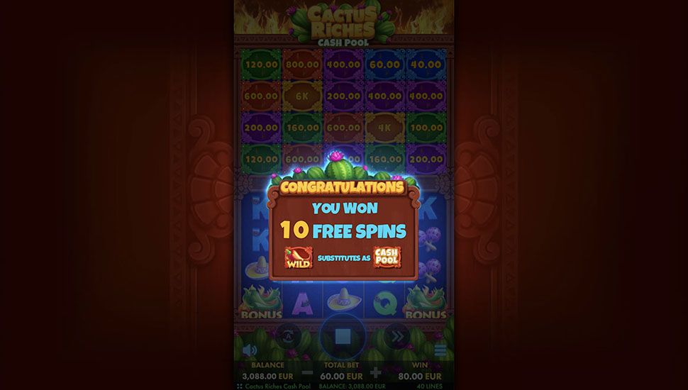 Cactus Riches slot free spins