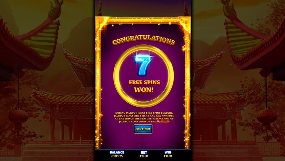 Cai Shen Shou slot Jackpot Rings Free Spins
