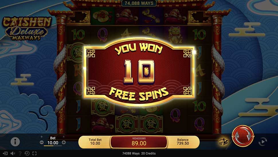 Caishen Deluxe Maxways slot free spins
