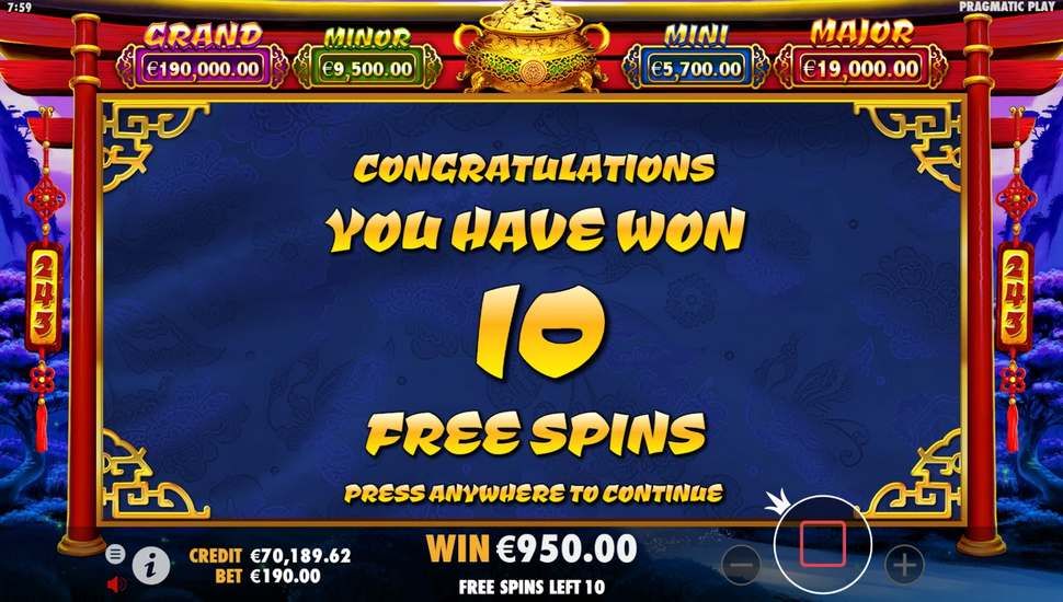 Caishen's Gold Slot - Free Spins