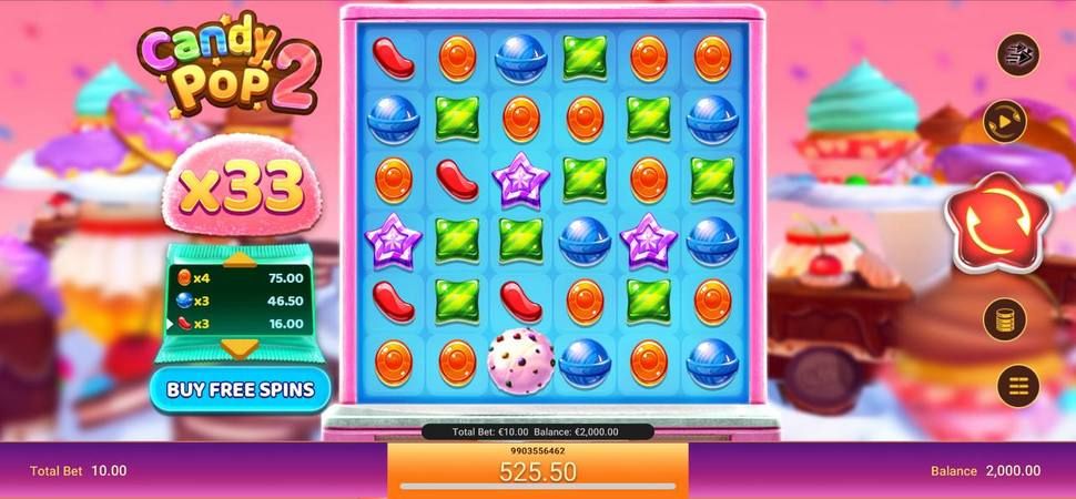 Candy pop 2 slot mobile