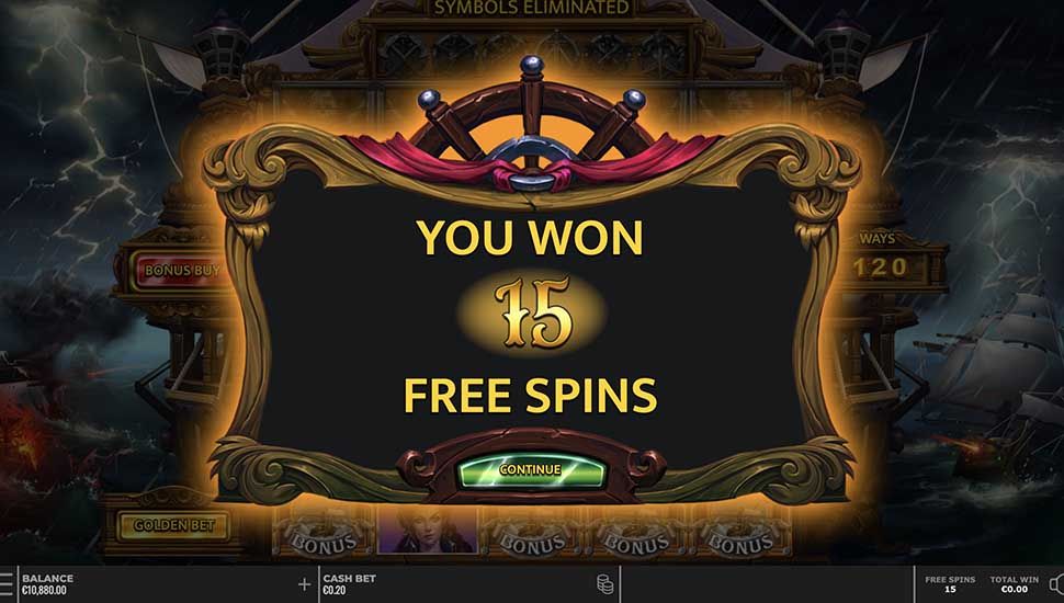 Cannonade slot free spins