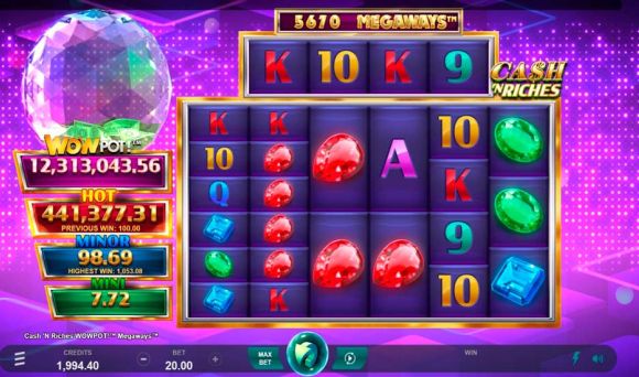 Cash 'N Riches WOWPOT! Megaways