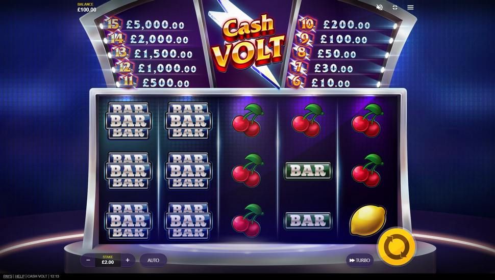 Cash Volt slot gameplay