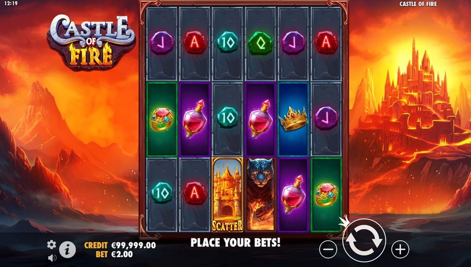 Castle of Fire slot gameplay