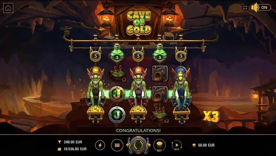 Cave of Gold slot Nitro Counter