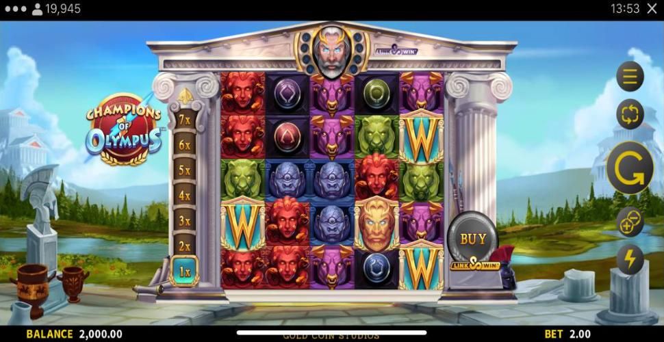 Champions of Olympus slot mobile