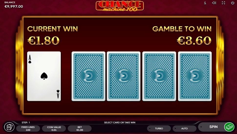 Chance Machine 100 Slot - Gamble Feature