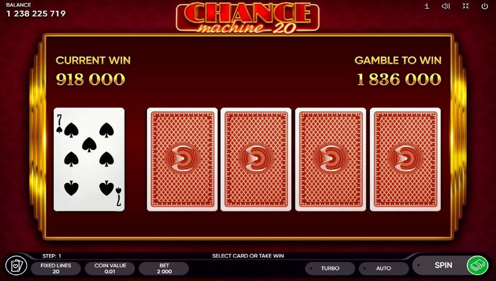 Chance Machine 20 Slot - risk game