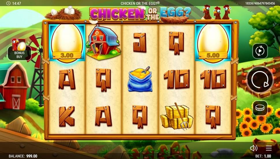 Chicken or the Egg slot gameplay