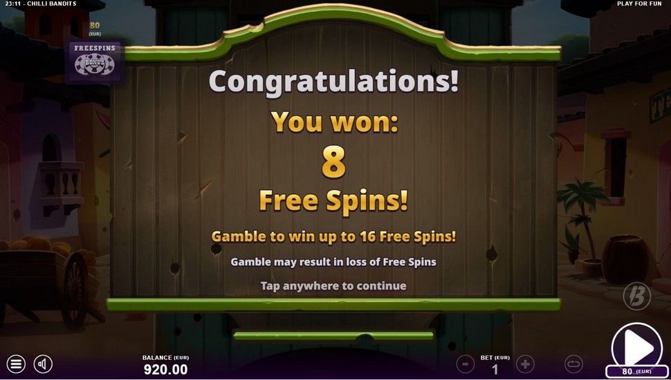 Chilli Bandits Slot - Free Spins