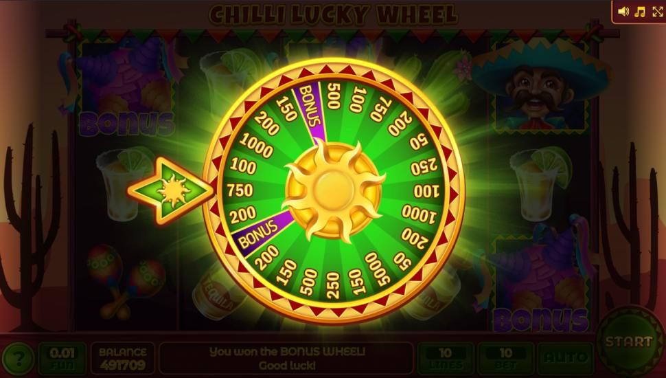 Chilli Lucky Wheel slot - feature