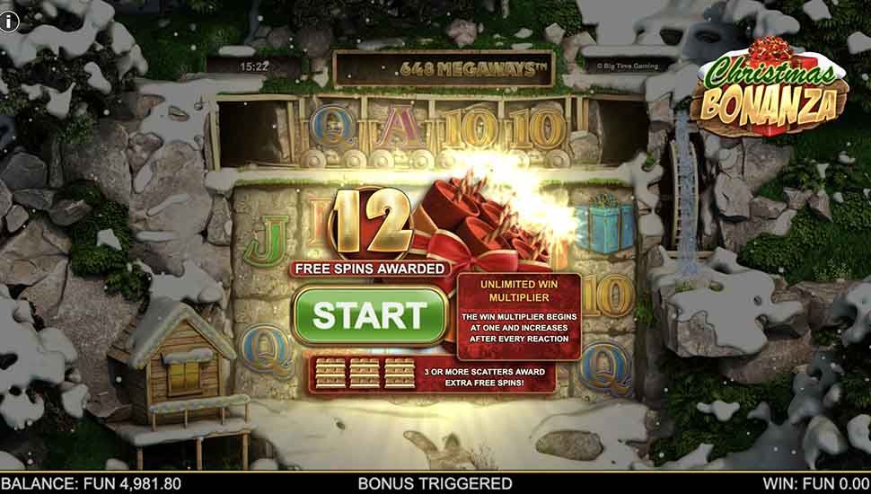 Christmas Bonanza slot free spins