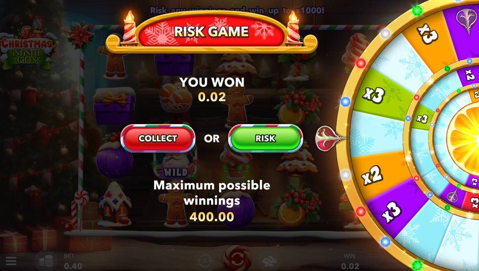 Christmas Infinite Gifts slot Risk Game