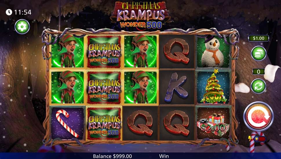 Christmas Krampus Wonder 500 slot gameplay