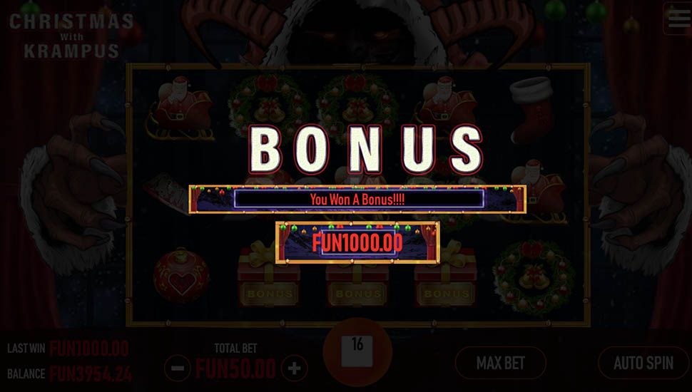 Christmas with Krampus slot bonus