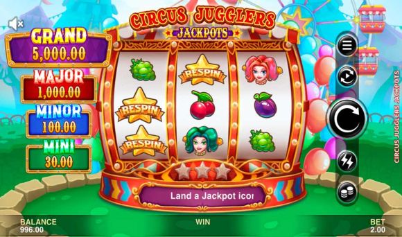 Circus Jugglers Jackpots