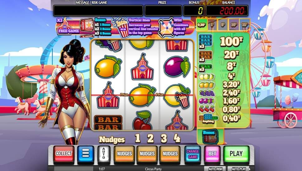 Circus Party slot - gameplay