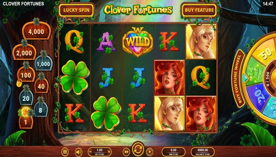 Clover Fortunes slot gameplay