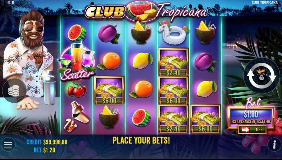 Club Tropicana Slot Mobile