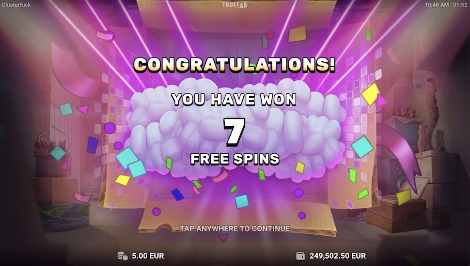 Clusteruck slot Bonuses