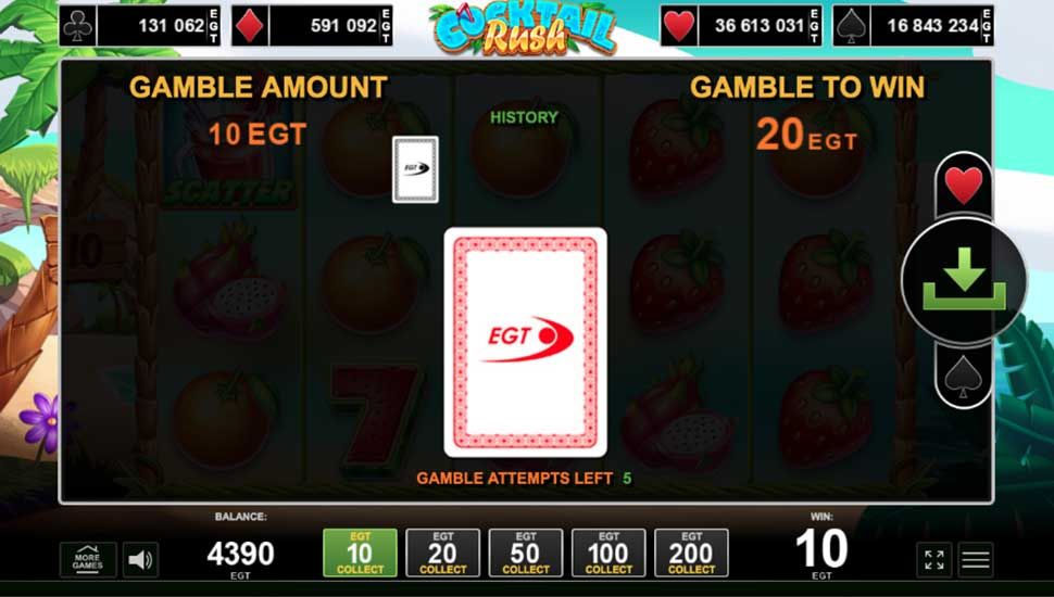 Cocktail Rush slot gamble