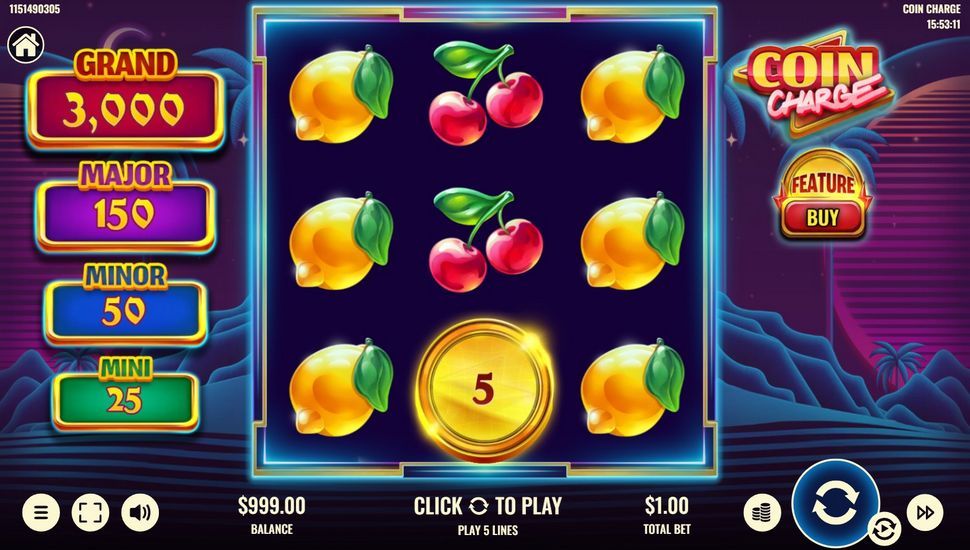 Coin Charge slot gameplay