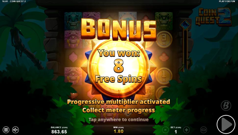 Coin Quest 2 slot Free Spins