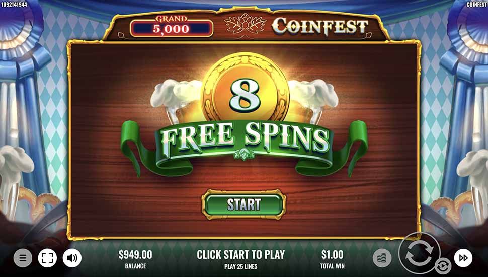 Coinfest slot free spins