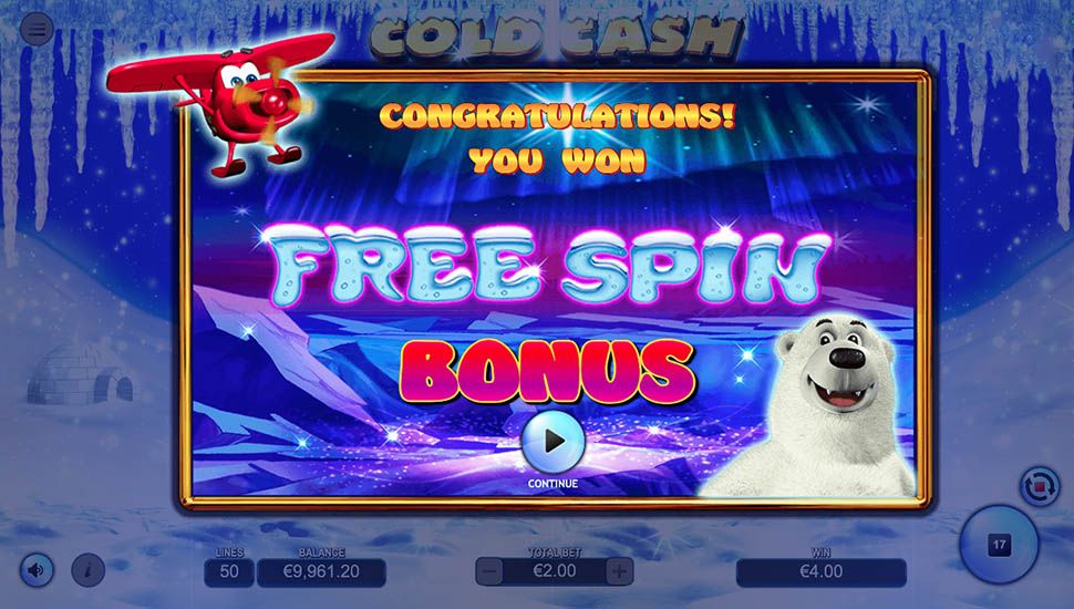 Cold Cash slot paytable