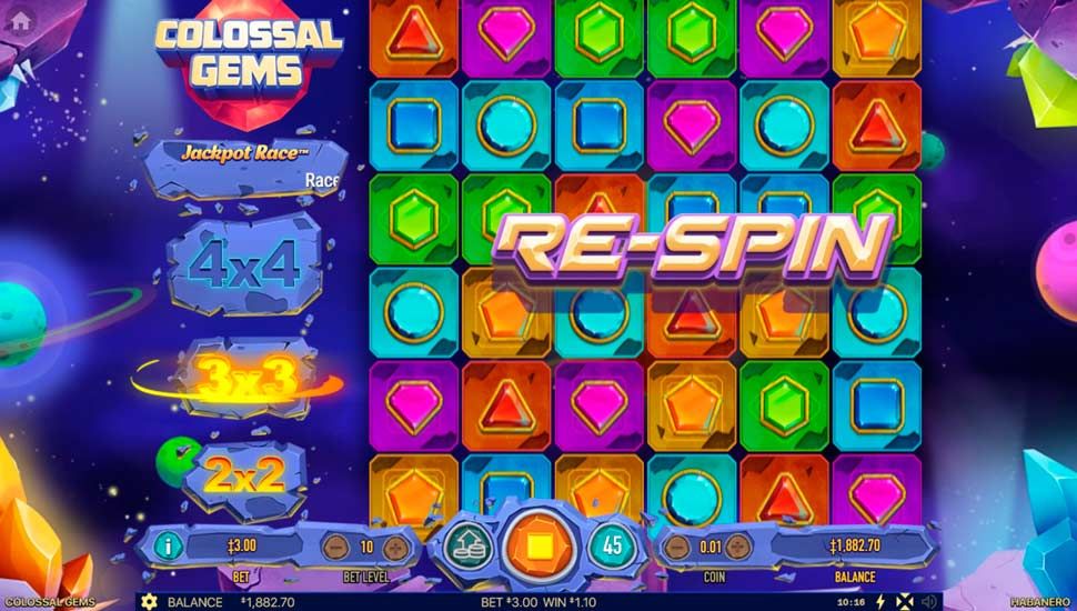 Colossal gems slot Re-Spins