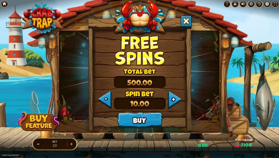 Crab Trap slot Buy Feature