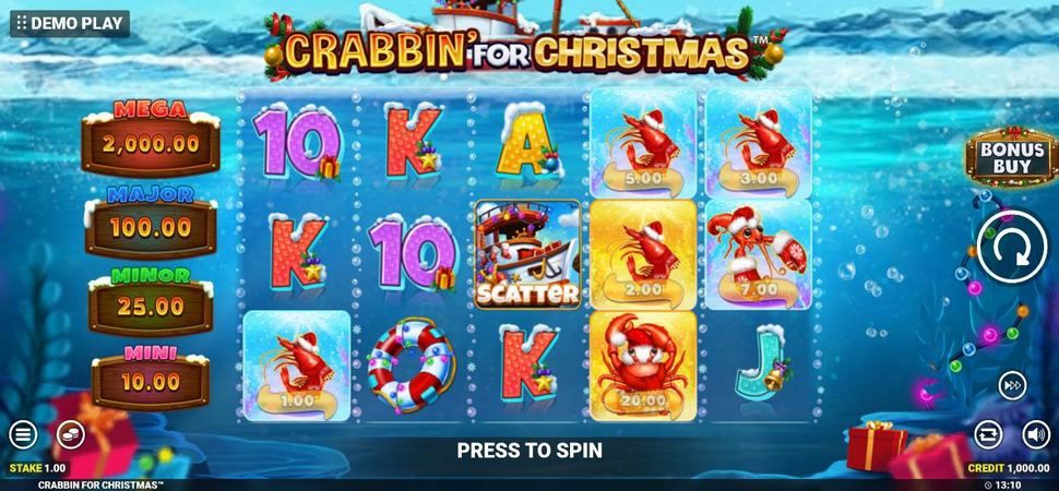 Crabbin' For Christmas slot mobile