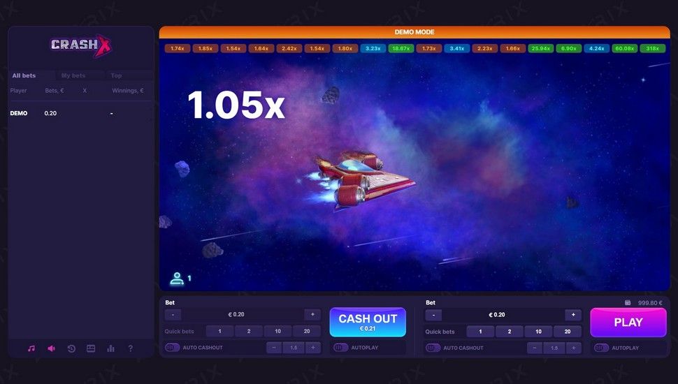 Crash X crash game gameplay