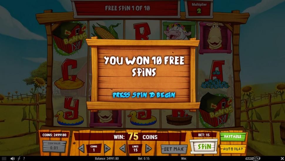 Crazy Cows Slot - Free Spins