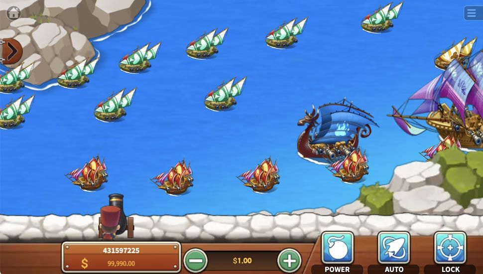 Crush Pirate Ship fishing game gameplay