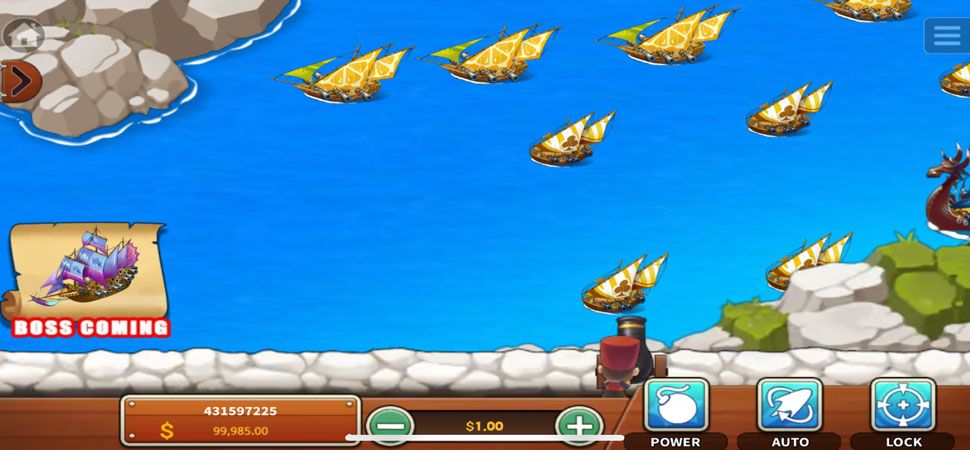 Crush Pirate Ship fishing game mobile