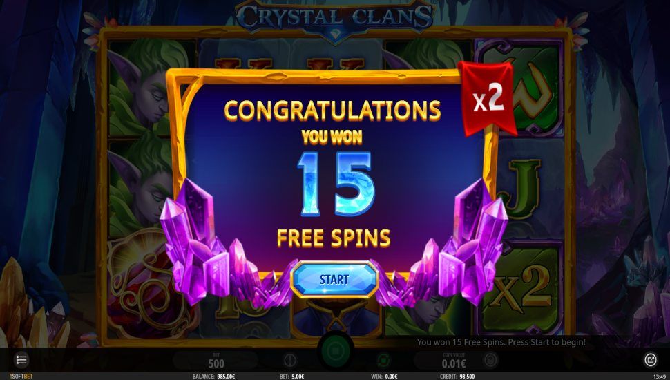 Crystal Clans slot -  feature