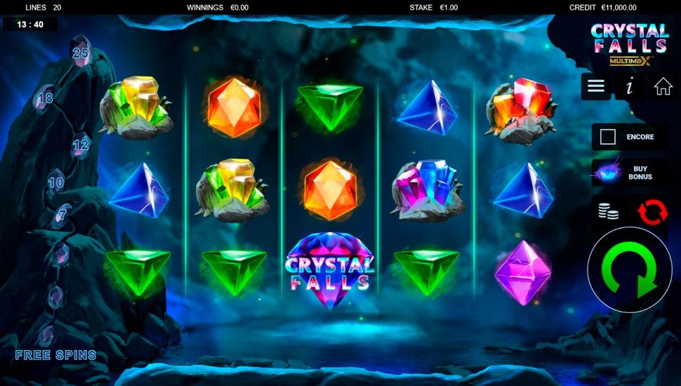 Crystal Falls Multimax Slot - Review, Free & Demo Play