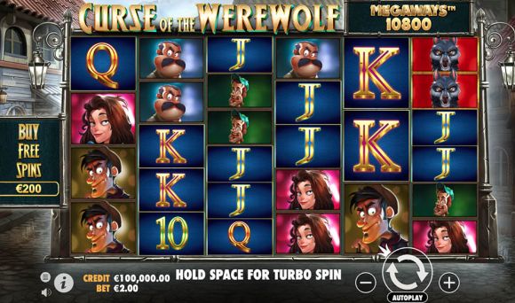 Curse of the Werewolf Megaways