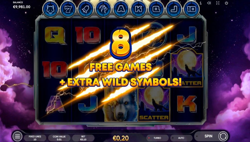 Cyber wolf slot - Free Spins