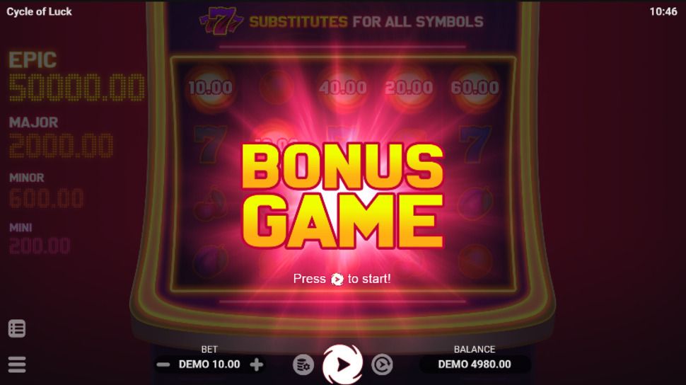Cycle of Luck - bonus game