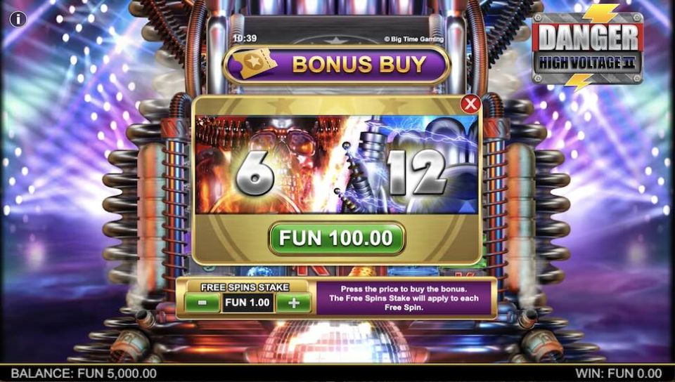 Danger High Voltage 2 slot Bonus Buy