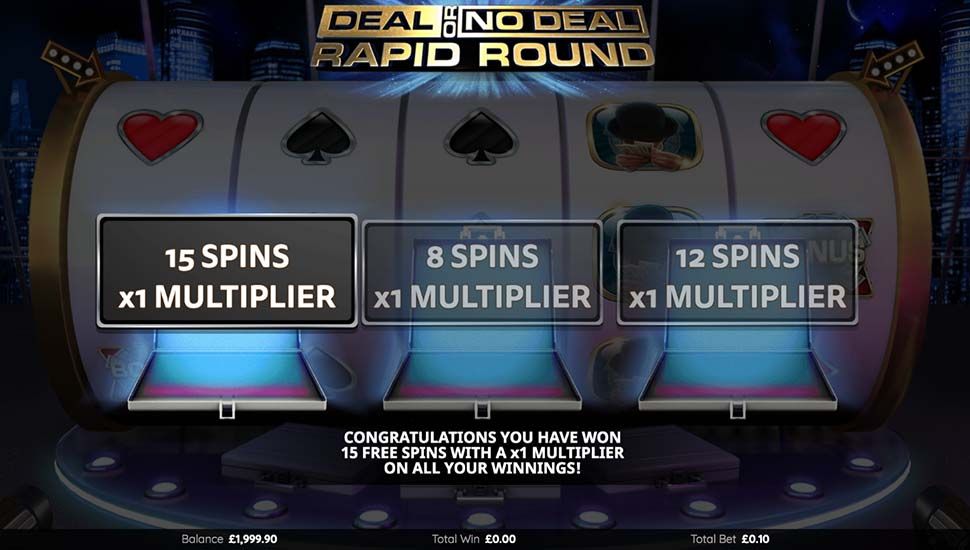 Deal or No Deal - Rapid Round International slot free spins