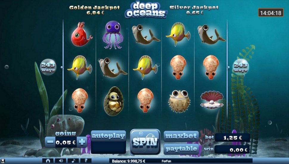 Deep Oceans slot gameplay