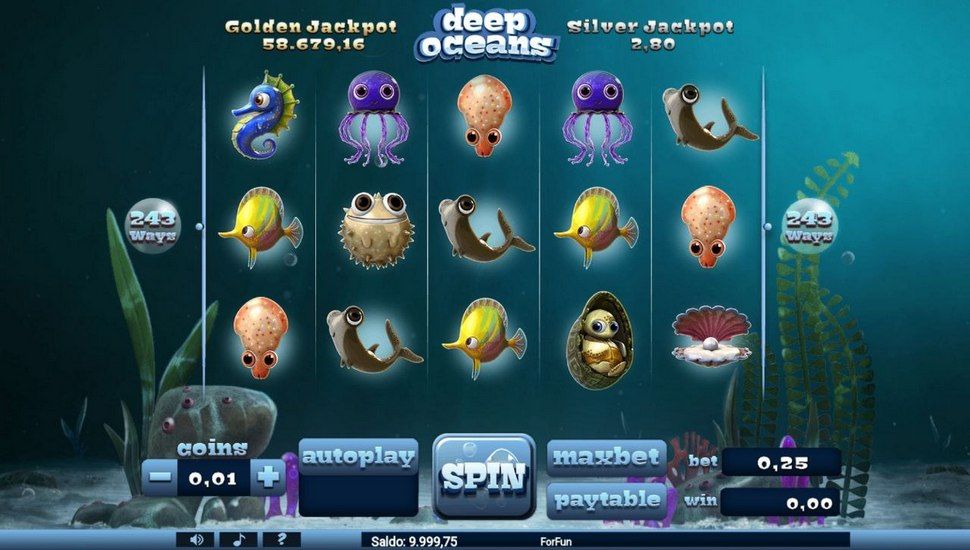 Deep Oceans slot mobile
